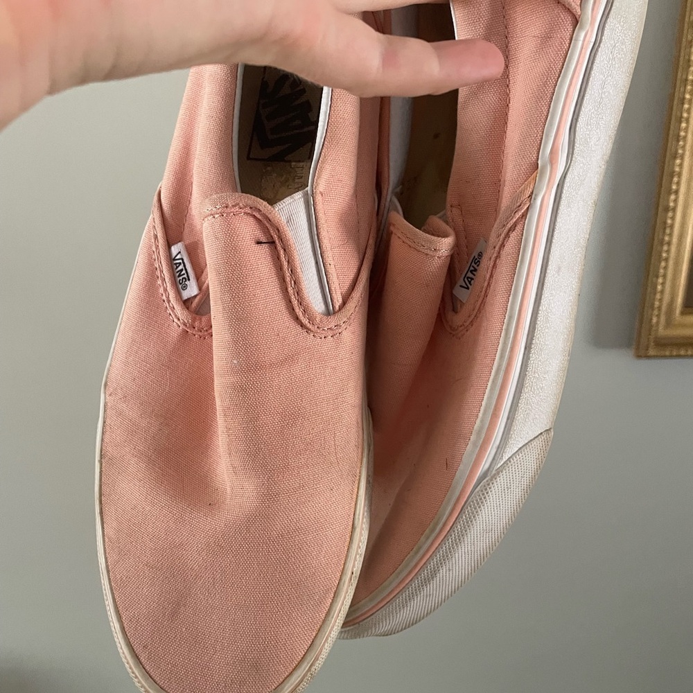 Vans Women's Pink Slip-On Shoes - Picture 4 of 4